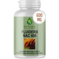 Fluiderb Nac 600 - Respiratory supplement 30 Erbex capsules