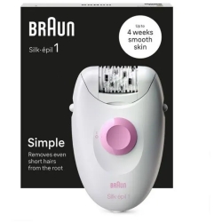 Silk Epil 1 - Electric Epilator White/Pink