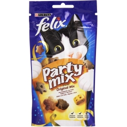 Felix Party Mix Original Chicken Liver And Turkey - Snack For Cats 60 G