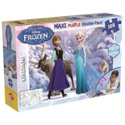 maxi puzzle double face 108 pieces frozen