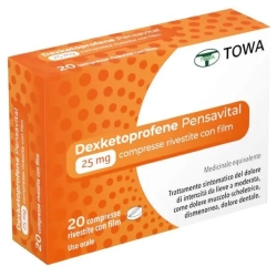 Dexketoprofene Pensavital 25Mg -  Pain Symptomatic Treatment 20 Tablets