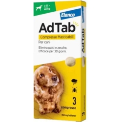 AdTab 450 Mg >11-22 kg - Flea And Tick Treatment For Dogs 3 Tablets