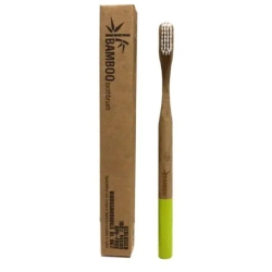 Hard bamboo toothbrush - lime