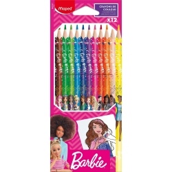 Barbie - 6 Packs Of 12 Colored Pencils