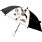cuore bianco nero - umbrella for children