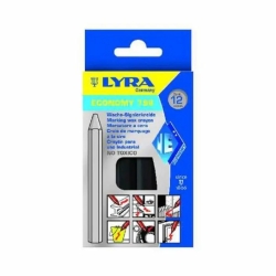 12 Industrial Crayons - Black