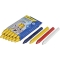 12 Industrial Crayons - Red