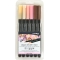 Aqua Brush Duo - 6 Marker Set - Skin Tones