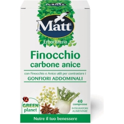 Fennel Carbon Anise - Fibre Supplement 40 Tablets
