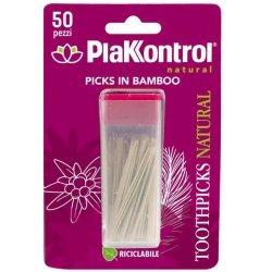 Toothpicks Natural - 50 Dental Hygiene Bamboo Sticks