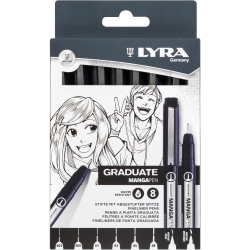 Graduate mangapen - set of 6 pens