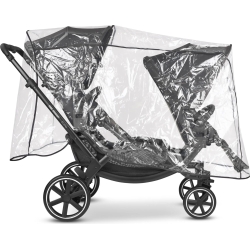 Rain cover for twin strollers