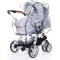 Rain cover for twin strollers