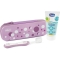 First Teething Set 6M+ - Toothbrush With Toothpaste Set - Lilac
