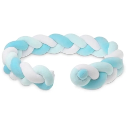 cot & crib Protective braid - Light blue 1.50 m