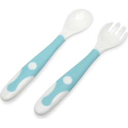 Kids Travel Cutlery Set 4+m - Light Blue Color