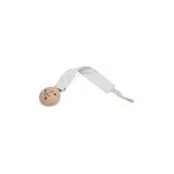 Pacifier Clip Wood - grey
