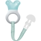 Mini refrigerated teether with clip - light blue