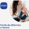 Mini refrigerated teether with clip - light blue