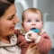 Mini refrigerated teether with clip - light blue