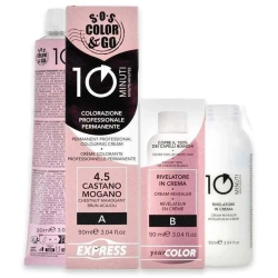 SOS Color&Go - Hair dye N. 4.5 Chestnut mahogany