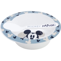 Mickey Mouse - Set With Dish & Spoon 10M+