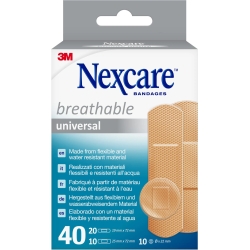 Universal Breathable - 40 assorted plasters