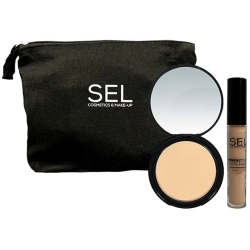 Face Make-Up Set n.01 - Compact Powder + Fluid Concealer + Pochette