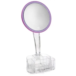 Touch Ring Light Mirror Fuchsia 17x12.5 cm