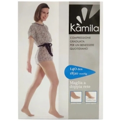 Kamila Comfort 140 Den - Mesh Tights Size 5 Playa