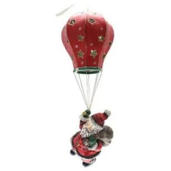 Santa Claus Decoration With Hot Air Balloon