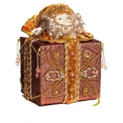 Santa Claus Gift Box decoration Height 28 cm