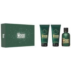 Green Wood Gift Box - EdT 100 Ml + Shower Gel & Aftershave Balm 100 Ml