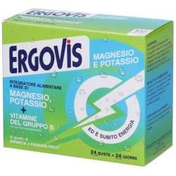 Ergovis Magnesium Potassium + Vitamins B With Sugar 24 Sachets