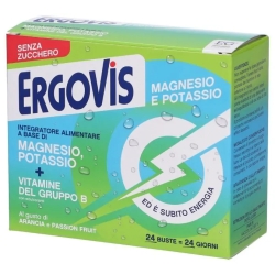 Ergovis Magnesium Potassium + Vitamins B Without Sugar 24 Sachets