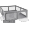 XXL gray playground without carpet - 180x200 cm