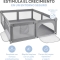 XXL gray playground without carpet - 180x200 cm