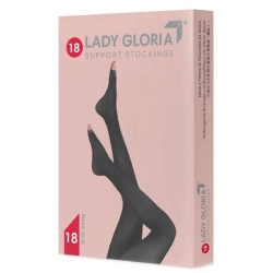 Lady Gloria 18 - Open tip collant - Size 5 fawn