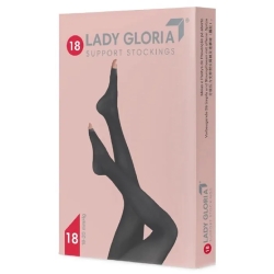 Lady Gloria 18 - Open tip Hold-up - Size 3 Sahara