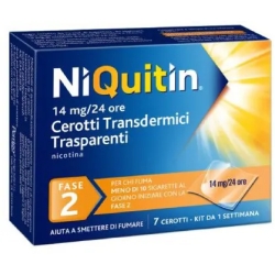 Niquitin 14 mg/24 hours - 7 Transparent Transdermal Patches