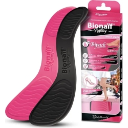 Bionaif Agility - 4 Latex Insoles - Bipack Pink/Black