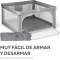 Playground - Folding Playpen Measure L 120 x 120 Cm - Grey