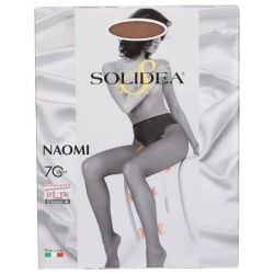 Naomi 70 - Plain Knitted Tights - Size 2 Camel