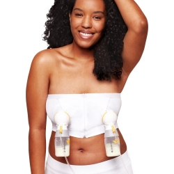 Hands-Free - White nursing bodice size M