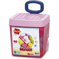 Rolly pink trolley -  40 Brick 18M+