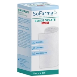 Hemmed Bandage 5 M X 7 Cm