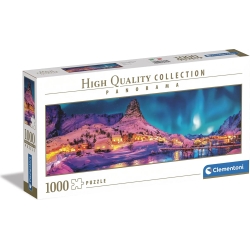 Panorama Colorful Night Over Lofoten Islands - 1000 piece puzzle