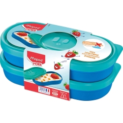 Picnik - 2 blue snack boxes