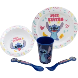 5-piece crockery set with Stitch decorations