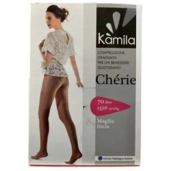 Kamila Cherie 70 den - Smooth knit tights - Honey size 4